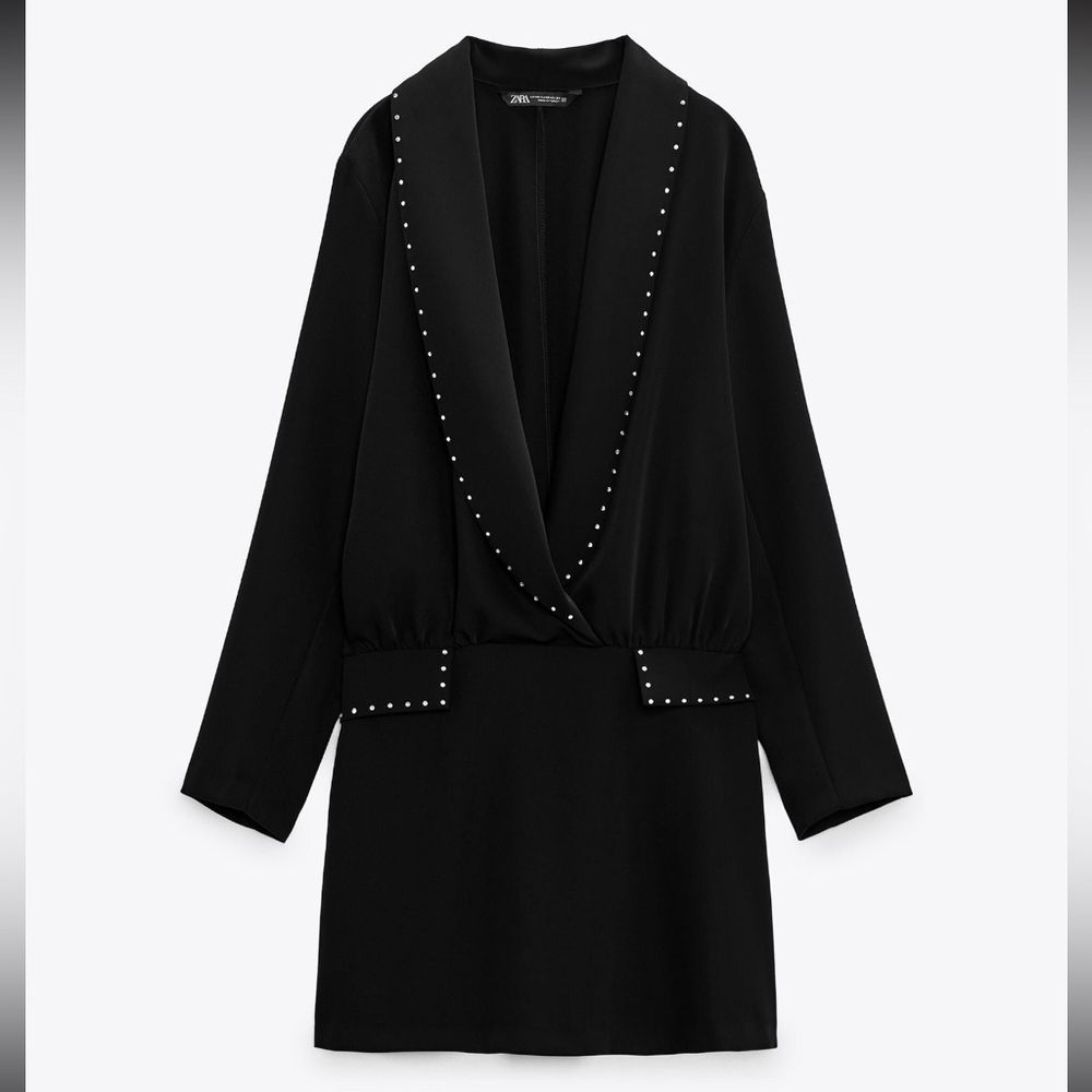 NWT Zara rhinestone blazer dress
